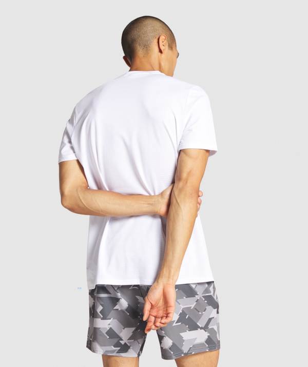 Panske Tricka Gymshark Arrival Regular Fit Biele | MO2895370